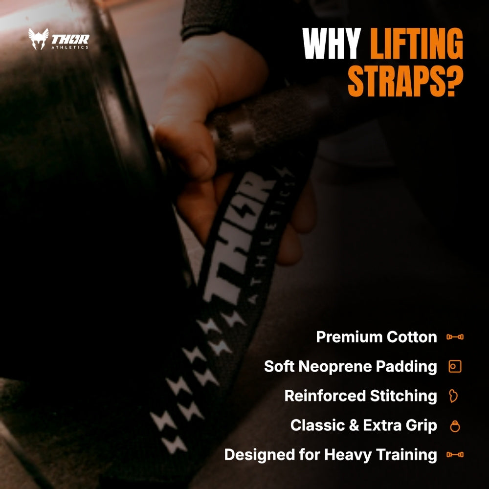 Lifting Straps | Extra Grip | Schwarz