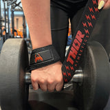 Beste Lifting Straps Extra Grip Zwat met Rood kopen 