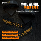 Lifting Straps Extra Grip Zwart met Goud kopen