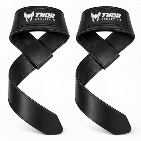 Beste Leren Lifting Straps in NL & EU kopen | Zwart | Thor Athletics