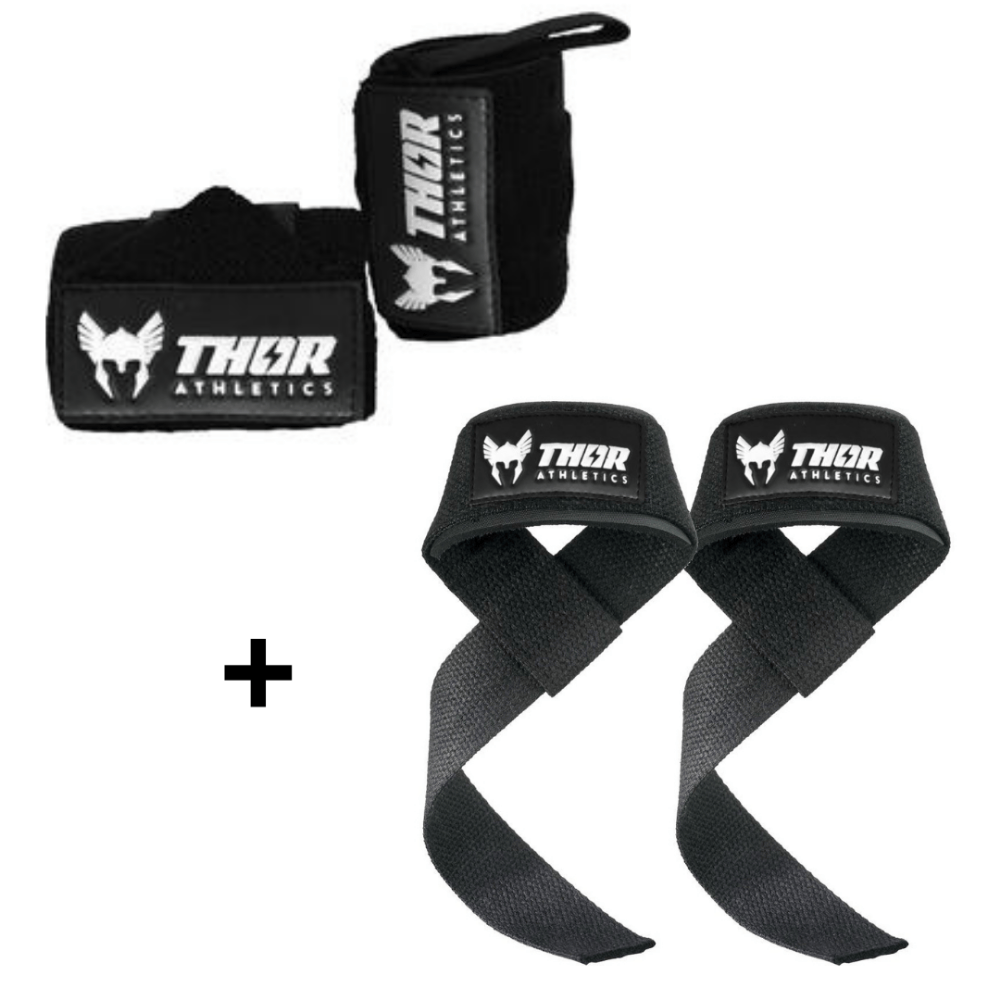 Lifting Straps + Wrist Wraps Bundel | Viking Blue | Thor Athletics