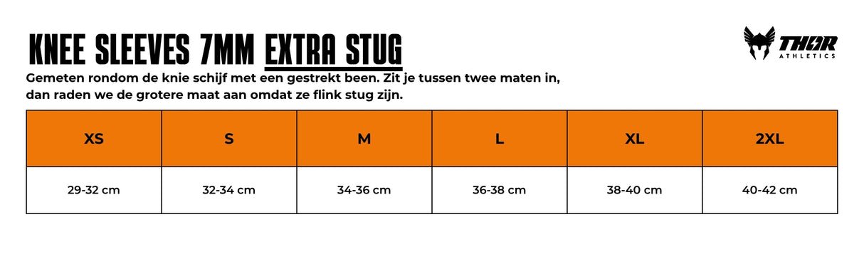 Kniebandagen 7mm | Extra fest | Schwarz
