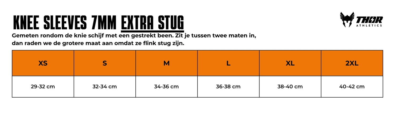 Kniebandagen 7mm | Extra fest | Schwarz