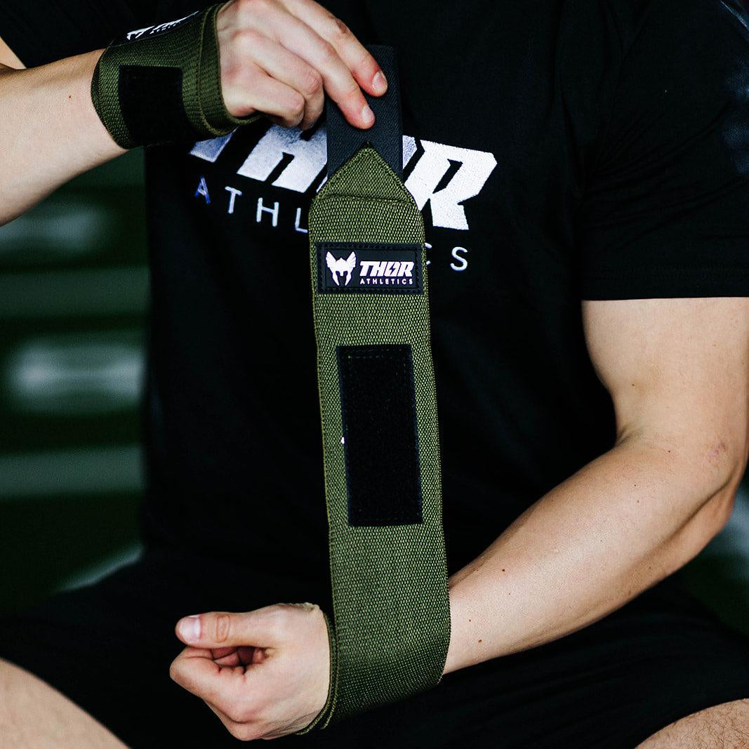 Army Green Wrist Wraps - Thor Athletics